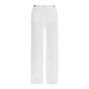 Medusa '95 Straight Leg Jeans Versace , White , Dames