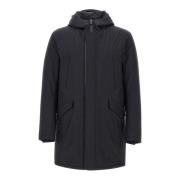 Zwarte Heren Parka Jas Herno , Black , Heren