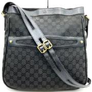 Pre-owned Canvas gucci-bags Gucci Vintage , Black , Dames