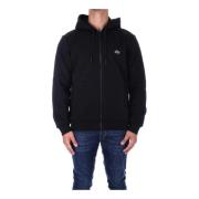 Zip-Through Sweatshirt Lacoste , Black , Heren