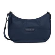 Basic Premium Rits Hobo Tas Donkerblauw Lancaster , Blue , Dames