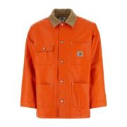 Oranje Katoenen Carhartt Jas Junya Watanabe , Orange , Heren