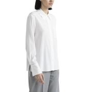 Zijden shirt met Punto Luce afwerking Peserico , White , Dames