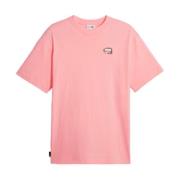 Casual T-shirts voor mannen en vrouwen Puma , Pink , Heren