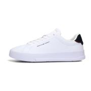 Essentiële Court Sneakers voor Heren Tommy Hilfiger , White , Heren