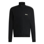 Zwarte Rits Trui Hugo Boss , Black , Heren