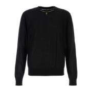 Elegante Cashmere Trui in Zwart Dolce & Gabbana , Black , Heren