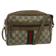 Pre-owned Canvas shoulder-bags Gucci Vintage , Beige , Dames