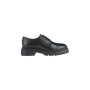 Lage Veterschoenen Geox , Black , Dames