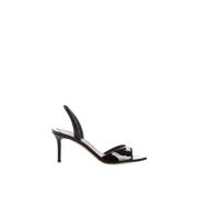 Zwarte Lakleren Sandalen met Hak Giuseppe Zanotti , Black , Dames