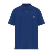 Katoenen polo PS By Paul Smith , Blue , Heren