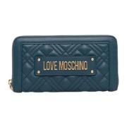 Portemonnee met rits Love Moschino , Green , Dames