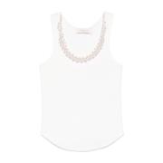 Witte Kristal Tank Top Zimmermann , White , Dames