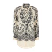 Zijden Crush Shirt Zimmermann , Multicolor , Dames