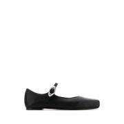 Zwarte leren Mary Jane ballerina's Alexander Wang , Black , Dames