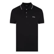 Zwarte Polo Shirt met Logo Borduurwerk Ermenegildo Zegna , Black , Her...