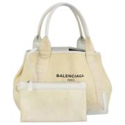 Pre-owned Canvas handbags Balenciaga Vintage , Beige , Dames