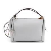 Gegraveerde leren handtas met ritssluiting Tod's , Gray , Dames