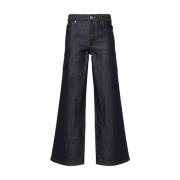 Wijde donkere denim jeans A.p.c. , Black , Dames