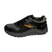 Lage Sneakers Aeronautica Militare , Black , Heren