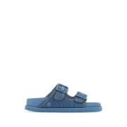 Sunshine Denim Pantoffels Birkenstock , Blue , Heren