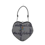 Geruite Geborduurde Clutch met Zilveren Hardware Vivienne Westwood , G...