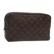 Pre-owned Canvas clutches Louis Vuitton Vintage , Brown , Dames