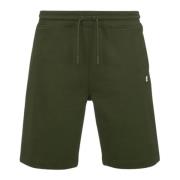 Groene Bermuda Shorts Erik Model K-Way , Green , Heren