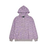 Rits Hoodie Gebreid Rassvet , Purple , Heren