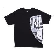 Brooklyn Nets Logo Tee Zwart/Wit New Era , Black , Heren