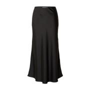 Lena Hw Ankle Skirt Ex Selected Femme , Black , Dames