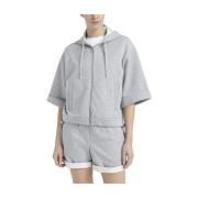 Katoenen en Lurex hoodie Peserico , Gray , Dames