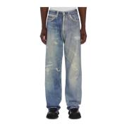 Digitale Print Jeans Derde Snit Our Legacy , Blue , Heren