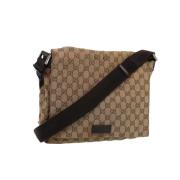 Pre-owned Canvas gucci-bags Gucci Vintage , Beige , Dames