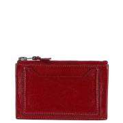 Pre-owned Leather wallets Hermès Vintage , Red , Dames