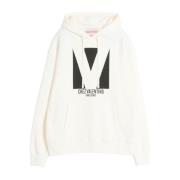 Witte Hoodie Chez Valentino Valentino Garavani , White , Heren