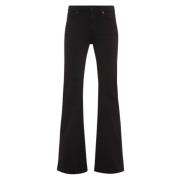 Jeans Flare 7 For All Mankind , Black , Dames