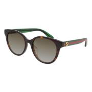 Zonnebril Gucci , Brown , Dames