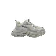 Pre-owned Leather sneakers Balenciaga Vintage , Gray , Heren