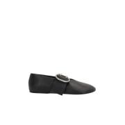 Zwarte platte schoenen Elegant stijl Jil Sander , Black , Dames