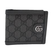 Pre-owned Canvas wallets Gucci Vintage , Black , Dames