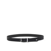 Omkeerbare Leren Riem Chantaco Zwart Lacoste , Black , Heren