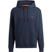 Oranje Hoodie met Logopatch Hugo Boss , Blue , Heren