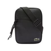 Kinder Schoudertas - Kleine Canvas Messenger Tas Lacoste , Black , Her...