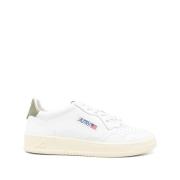 Witte Sneakers met Voorsluiting Autry , White , Heren