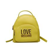 Stijlvolle Rugzak met Verstelbare Banden Love Moschino , Yellow , Dame...