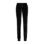 Zwarte Fluwelen Gothic Broek Hoge Taille Philipp Plein , Black , Dames