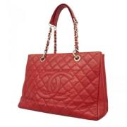 Pre-owned Leather chanel-bags Chanel Vintage , Red , Dames