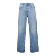 Lichtblauwe 2001 D-Macro Jeans Diesel , Blue , Heren