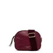 Vierkante leren crossbody tas Gianni Chiarini , Red , Dames